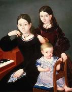 unknow artist The Children of Comte Louis Amedie de Barjerac France oil painting artist